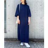 ネイビー | 1枚でおしゃれに着こなせる、ANTIQU Aライン | SETUP7【WOMEN】