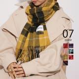【SETUP7】大判ピュアカシミア100% チェック マフラー | SETUP7【WOMEN】 | 詳細画像1 