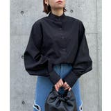 バルーンスリーブが一枚で決まる。ボリューム袖スタンドカラーシャツ KNF | SETUP7【WOMEN】 | 詳細画像13 