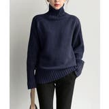ネイビー | 【SETUP7】タートルネックセーター SCCH35 | SETUP7【WOMEN】