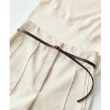 ダークブラウン | 【SETUP7】ノーステッチリアルレザーベルト 牛革 KNF | SETUP7【WOMEN】