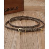 ブラウン | 【SETUP7】リアルレザーメッシュベルト KNF | SETUP7【WOMEN】