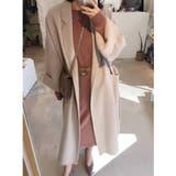 アイボリー | 【SETUP7】ミッドレングスベルト付きウールライクガウンコート SCCH35 | SETUP7【WOMEN】