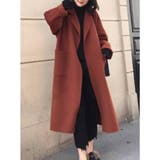 レッド | 【SETUP7】ミッドレングスベルト付きウールライクガウンコート SCCH35 | SETUP7【WOMEN】