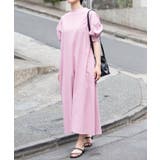 パープル | 【SETUP7】SPECIALラウンドネックパフスリーブワンピース | SETUP7【WOMEN】