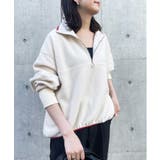 リングファスナーがスッキリ見え。あったかトレーナー。ハーフジップフリースブルオー… | SETUP7【WOMEN】 | 詳細画像12 