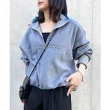 リングファスナーがスッキリ見え。あったかトレーナー。ハーフジップフリースブルオー… | SETUP7【WOMEN】 | 詳細画像21 