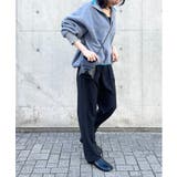 リングファスナーがスッキリ見え。あったかトレーナー。ハーフジップフリースブルオー… | SETUP7【WOMEN】 | 詳細画像24 