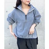 リングファスナーがスッキリ見え。あったかトレーナー。ハーフジップフリースブルオー… | SETUP7【WOMEN】 | 詳細画像27 