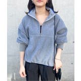 リングファスナーがスッキリ見え。あったかトレーナー。ハーフジップフリースブルオー… | SETUP7【WOMEN】 | 詳細画像28 
