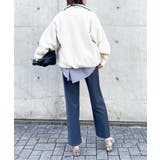 リングファスナーがスッキリ見え。あったかトレーナー。ハーフジップフリースブルオー… | SETUP7【WOMEN】 | 詳細画像37 
