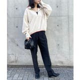 リングファスナーがスッキリ見え。あったかトレーナー。ハーフジップフリースブルオー… | SETUP7【WOMEN】 | 詳細画像42 