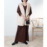 繊細なプードルファーが魅力。【SETUP7】ポケット付きファーベスト | SETUP7【WOMEN】 | 詳細画像6