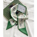 【SETUP7】サテンレトロ柄ナロースカーフ KNF | SETUP7【WOMEN】 | 詳細画像1 