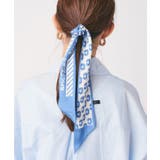 【SETUP7】サテンレトロ柄ナロースカーフ KNF | SETUP7【WOMEN】 | 詳細画像6 