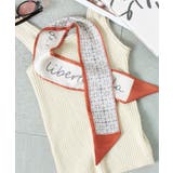 【SETUP7】サテンレトロ柄ナロースカーフ KNF | SETUP7【WOMEN】 | 詳細画像7 