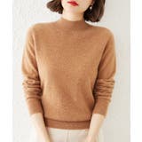ライトブラウン | 【SETUP7】ウールライクモックネックニット SCCH266 | SETUP7【WOMEN】