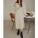 アイボリー | 【SETUP7】ハーフジップハイネックニットワンピース SCCH266 | SETUP7【WOMEN】