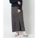 ブルー | 【SETUP7】ラメ入りカラーも選べる！ツイードナロースカート trc | SETUP7【WOMEN】