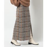 グレー | 【SETUP7】ラメ入りカラーも選べる！ツイードナロースカート trc | SETUP7【WOMEN】