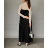 フリンジフェザーキャミソールワンピース キャミワンピ | SETUP7【WOMEN】 | 詳細画像4