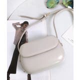 ホワイト | 【SETUP7】PUレザーラウンデッドサドルバッグ ショルダーバッグ KNF | SETUP7【WOMEN】