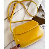 イエロー | 【SETUP7】PUレザーラウンデッドサドルバッグ ショルダーバッグ KNF | SETUP7【WOMEN】