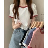 【SETUP7】ベーシックリンガーTシャツ KNF012 | SETUP7【WOMEN】 | 詳細画像2