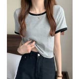グレー | 【SETUP7】ベーシックリンガーTシャツ KNF012 | SETUP7【WOMEN】