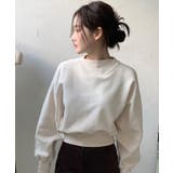 ホワイト | 【SETUP7】ショート丈リブデザイン裏毛スウェット KNF030 | SETUP7【WOMEN】