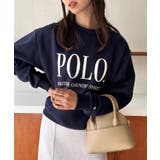 ネイビー | ユニセックス対応の5サイズ展開!クラシカルポロスウェット POLO crew | SETUP7【WOMEN】