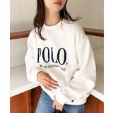 ホワイト | ユニセックス対応の5サイズ展開!クラシカルポロスウェット POLO crew | SETUP7【WOMEN】