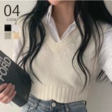 【SETUP7】VネッククロップニットベストSCCH483 | SETUP7【WOMEN】 | 詳細画像1 