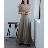 ベージュ | 【MAISON BREEZE】チュールフリルドッキングワンピース | SETUP7【WOMEN】