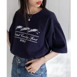 ネイビー | Boat oversize print | SETUP7【WOMEN】