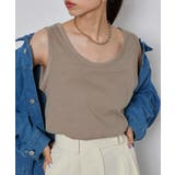 モカ | 【SETUP7】ベーシックリブタンクトップ GLR | SETUP7【WOMEN】