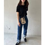 6051980 T C天竺フェルト刺繍Tシャツ | SETUP7【WOMEN】 | 詳細画像12