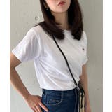 6051980 T C天竺フェルト刺繍Tシャツ | SETUP7【WOMEN】 | 詳細画像4