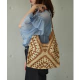 ベージュ | 【SETUP7】ワンショルダートライアングル編みトート SCCH | SETUP7【WOMEN】