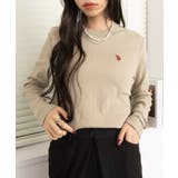 ライトカーキ | 【U.S. POLO ASSN.】スムース長袖Tシャツ | SETUP7【WOMEN】