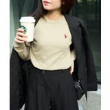 ライトカーキ | 【U.S. POLO ASSN.】スムース長袖Tシャツ | SETUP7【WOMEN】
