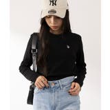 ブラック | 【U.S. POLO ASSN.】スムース長袖Tシャツ | SETUP7【WOMEN】