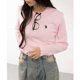 ピンク | 【U.S. POLO ASSN.】スムース長袖Tシャツ | SETUP7【WOMEN】