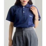 ネイビー | 【THE FOX】ワッペンPOLOシャツ | SETUP7【WOMEN】