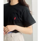 ブラック | 【WESTERN POLO TEXAS】別注ワッペン半袖Tシャツ | SETUP7【WOMEN】