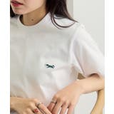 ホワイト | 【THE FOX】ワッペン半袖Tシャツ | SETUP7【WOMEN】