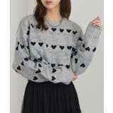 グレー | 【MAISON BREEZE】ハート型JQニット クロップドPO | SETUP7【WOMEN】