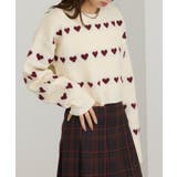 アイボリー | 【MAISON BREEZE】ハート型JQニット クロップドPO | SETUP7【WOMEN】