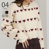 【MAISON BREEZE】ハート型JQニット クロップドPO | SETUP7【WOMEN】 | 詳細画像1 