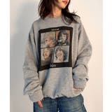 グレー | vintage print sweatshirt | SETUP7【WOMEN】